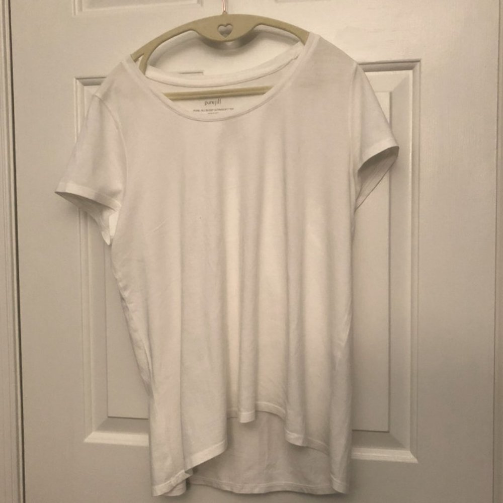 J Jill Pure Jill white ultrasoft sleep pajama tee